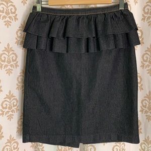 BISOU BISOU denim ruffle skirt 10